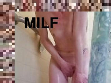 mandi, pelancapan, muncrat, isteri, amateur, perempuan-jelita, milfs, ibu, pov, comel-cute