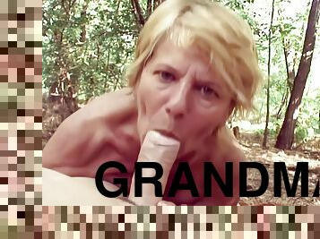 71yr Old Grandma Elisa Seduce To Public Sex By Young Guy