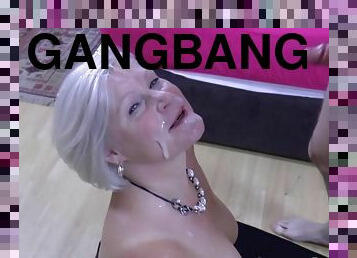 Chubby Gran With Big Tits Gangbanged