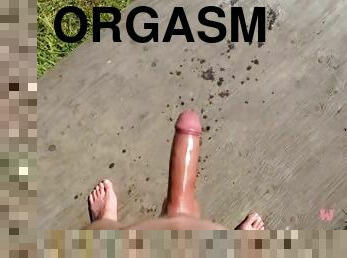 masturbação, orgasmo, na-rua, cona-pussy, amador, tiro-ao-alvo, pénis-grande, pov, ejaculação, esperma