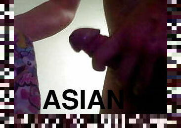 asiatisk, bøsse, japans, gruppesex-groupsex, trusser, bukkake