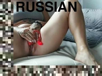 Russian Hot Girl Touching Pussy and Cum - AlexaMilkShake