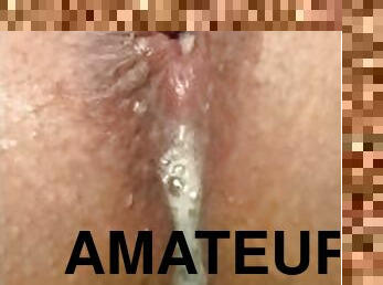 cul, masturbation, orgasme, giclée, amateur, anal, latina, ejaculation-interne, gode, trou-du-cul