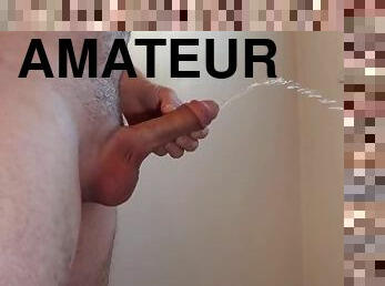 baignade, énorme, masturbation, pisser, giclée, amateur, énorme-bite, douche, solo, bite