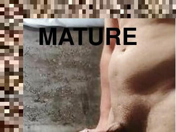 énorme, ejaculation-sur-le-corps, énorme-bite, gay, butin, chienne, ejaculation, massive, solo, boules