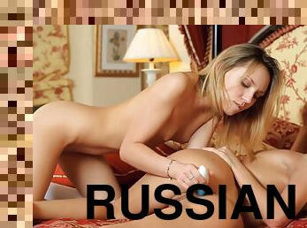 Marie Luv And Cosette Ibarra - Two Russian Lesbians Licking And Playing With Their Favorite Toy