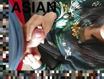 Hot Asian Secretary Quickly Sucks Post Boy At The Office. #Blowjob #Cumshot