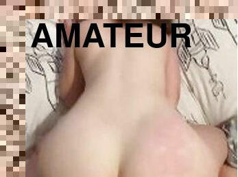 cul, levrette, écolière, amateur, énorme-bite, hardcore, maison, couple, collège, blonde