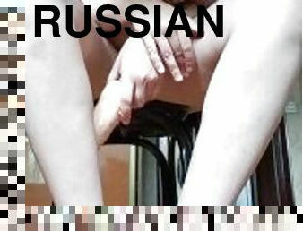 ??????? ??????? ??????? ? ??????????. Russian mistress humiliate in swimsuit