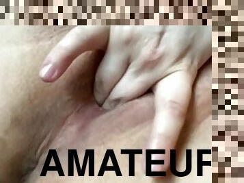 klitta, pappa, masturbation, fitta-pussy, amatör, fingerknull, smutsig, ensam, farsan, vått