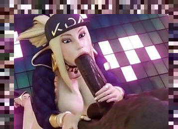 ?MMD R-18 SEX DANCE?AKALI MOUTH NAUGHTY BIG BIG COCK SWEET CUM ???????? [MMD]