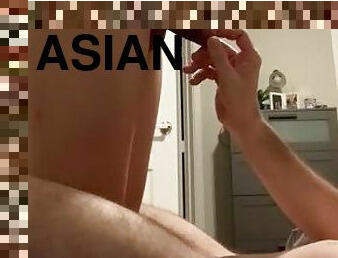 asiatique, amateur, énorme-bite, interracial, gay, collège, horny, blanc, minet, bite