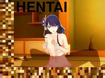 GENSHIN IMPACT Baal incredible sex experience (3D HENTAI)