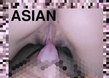 asiático, clítoris, coño-pussy, amateur, babes, mamada, polla-enorme, novio, filipino, polla