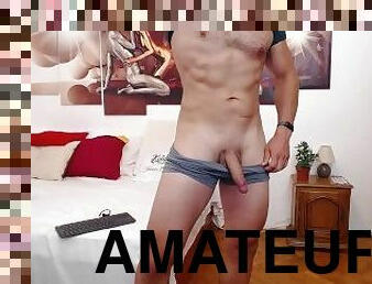 amateur, ejaculation-sur-le-corps, énorme-bite, gay, point-de-vue, horny, fétiche, solo, musclé, bite