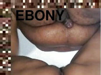 Ebony BBW milf gets fucked balls deep part1