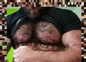 Pec Bouncing (hairy_musclebear OnlyFans)