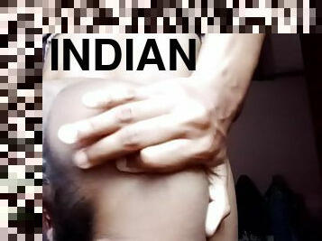 बालदार, अव्यवसायी, भारतीय, वेब-कैमरा, सुंदर, एकल