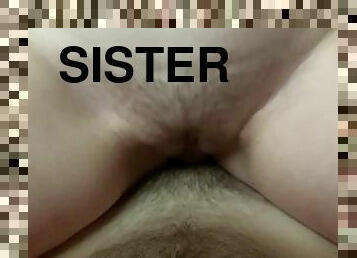 Accidentally Cum Inside My Step Sister Hairy Wet Pussy