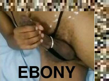 masturbation, amateur, ejaculation-sur-le-corps, ébène, énorme-bite, black, ejaculation, fétiche, solo, bite