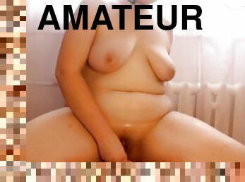 cul, grosse, amateur, ados, belle-femme-ronde, joufflue, doigtage, serrée, chevauchement, gode