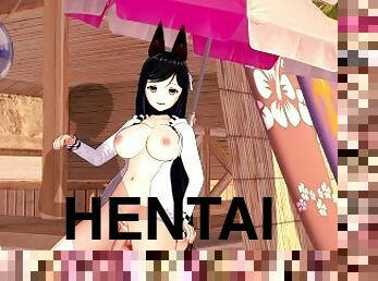 store-patter, fest, amatør, strand, anime, hentai, 3d