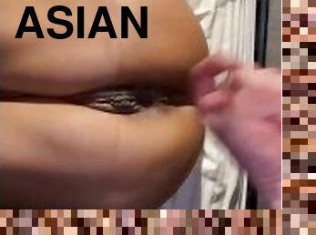 asiatisk, orgasm, fitta-pussy, amatör, cumshot, gigantisk-kuk, milf, par, pov, sprut