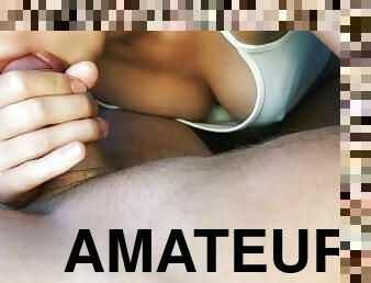 amateur, fellation, ejaculation-sur-le-corps, ados, couple, doigtage, ejaculation