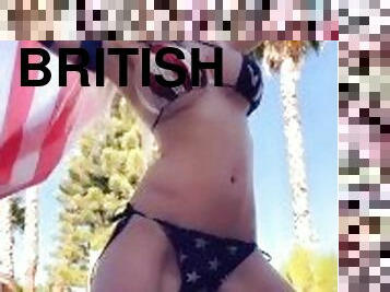 American bikini patriot British import Kato July 4th
