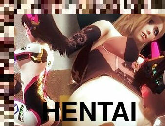 hentai, 3d, penetração