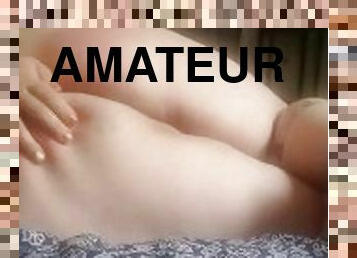 cul, amateur, belle-femme-ronde, fétiche, solo, fessée