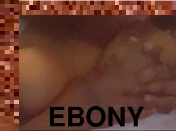 Thick Fine Ebony Squirts, Sucks Dick, Rides Dildo In Leaked Premium Snapchat