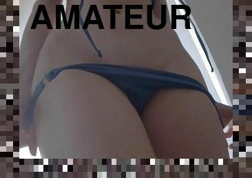 amateur, babes, ados, française, point-de-vue, webcam, solo, bikini, petits-seins