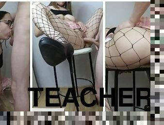 Teacher Fucked a Schoolgirl and Cum on Her Glasses