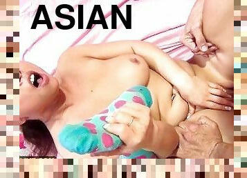 asiatisk, store-pupper, svær, orgasme, squirt, babes, hardcore, pornostjerne, gal, ludder