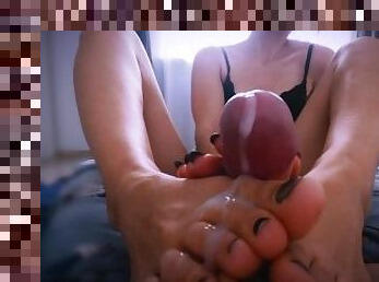 cul, gros-nichons, amateur, fellation, ejaculation-sur-le-corps, ados, maison, double, pieds, petite-amie