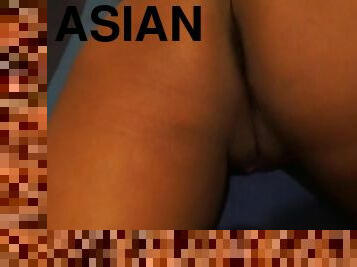 asiatisk, badning, store-patter, onani, fisse-pussy, sort, par, fingering, kæreste-kvindlig, patter