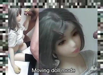??????????????/I was excited by the automatically moving doll and ejaculated a lot.