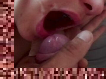 payudara-besar, amatir, sayang, blowjob-seks-dengan-mengisap-penis, sudut-pandang, sperma, saudara-perempuan, sperma-sperm, payudara