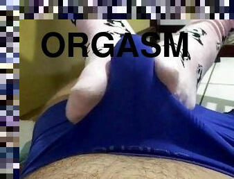 orgasme, fødder, trusser, sperm, kær, fetish, fodjob, påklædt-sex, undertøj-underwear