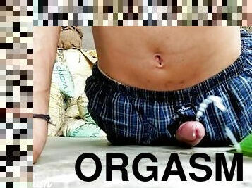 orgasm, utomhus, smal, cumshot, sprut, massiv, ensam, kuk