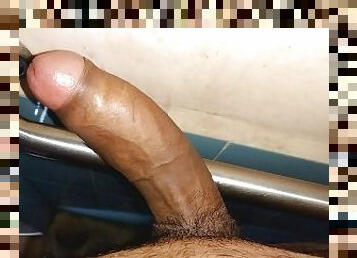 HELP ME!! My BBC Cock Stuck In GRAB BAR - CumBlush