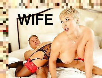 HotwifeXXX - Married Big Tit Slut Blonde Milf Ryan Keely Fucks As Husband Watches