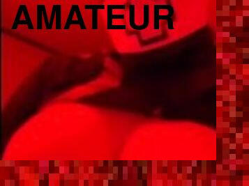 masturbation, amateur, ejaculation-sur-le-corps, bdsm, latex, solo, bondage, masque