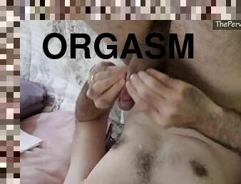 masturbation, orgasme, amateur, ejaculation-sur-le-corps, gay, secousses, ejaculation, solo, minuscule, bite