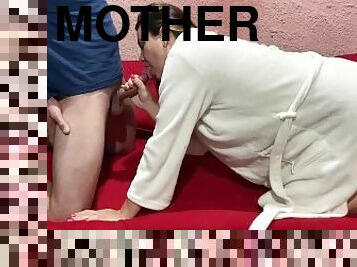 my stepmother let me into her room and we fucked very hot with cum in the ass
