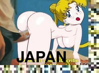SAILOR MOON Usagi Tsukino Real 2D ANIME Big Japanese Ass HENTAI Serena Cosplay Sex PORN XXX rule 34