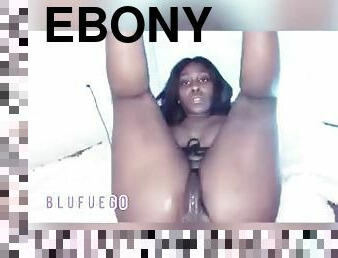 Creamy Ebony Babe Fingering