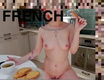 Eating French toast. Follow my Fansly