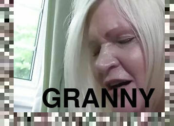 Old granny sucks black dick